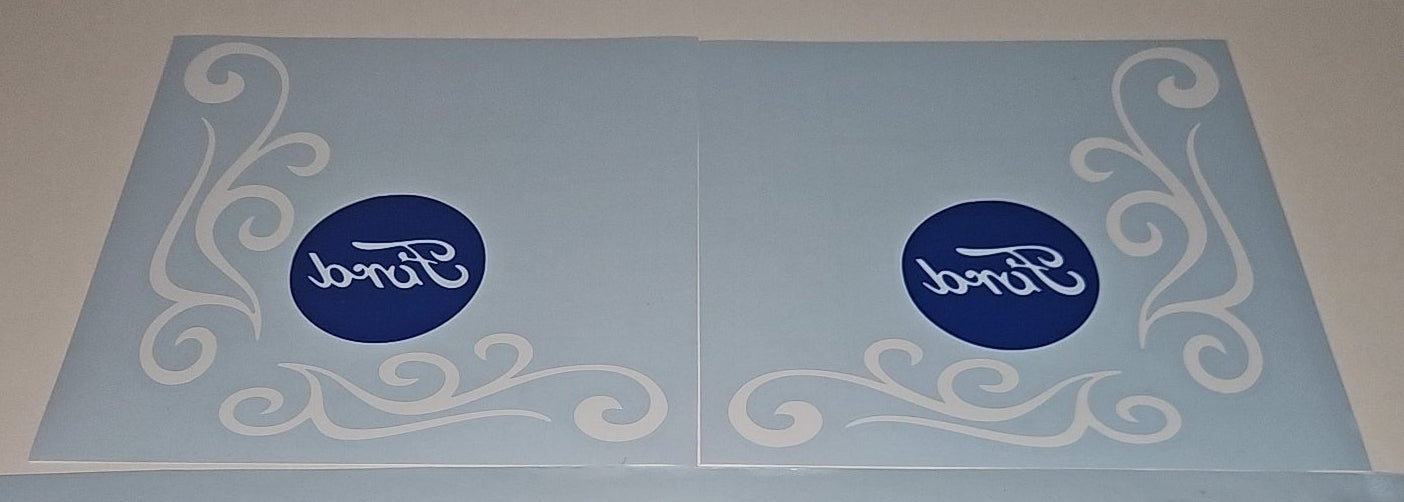 ford 7840 stickers plus corner swirls