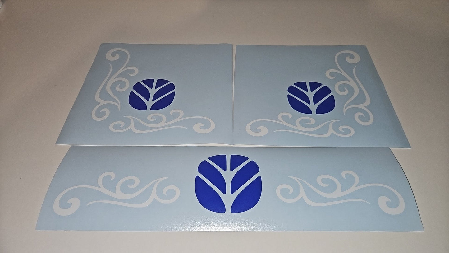 New Holland corner swirls + Free back window swirl