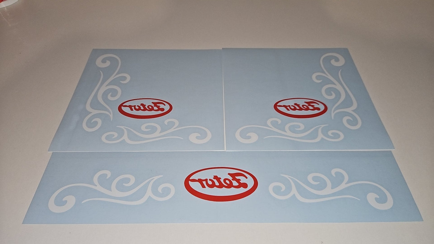 Zetor corner swirls + Free back window swirl