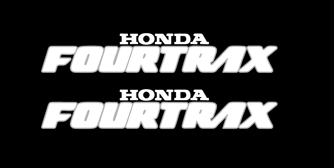 honda fourtrax stickers (pair)