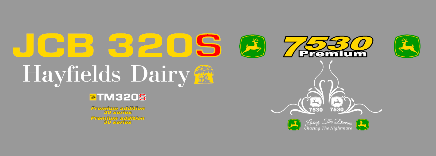 jcb and john deere stickers
