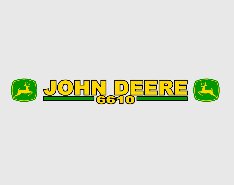 john deere 6610 sticker