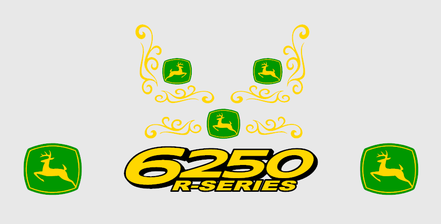 john deere 6250 sticker