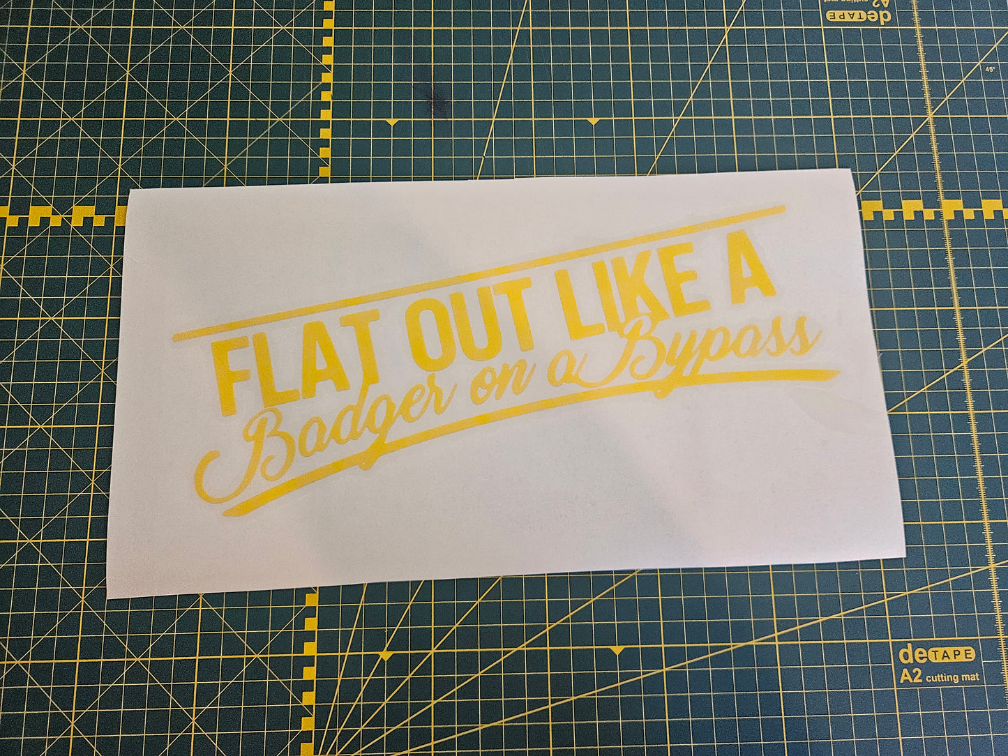 flat out sticker