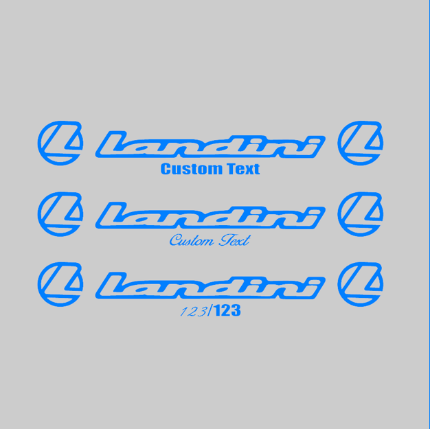 landini sunstrip (custom text)