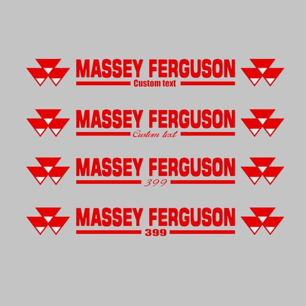 Massey Ferguson sunstrip (custom text)