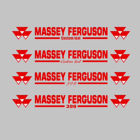 Massey Ferguson sunstrip (custom text)