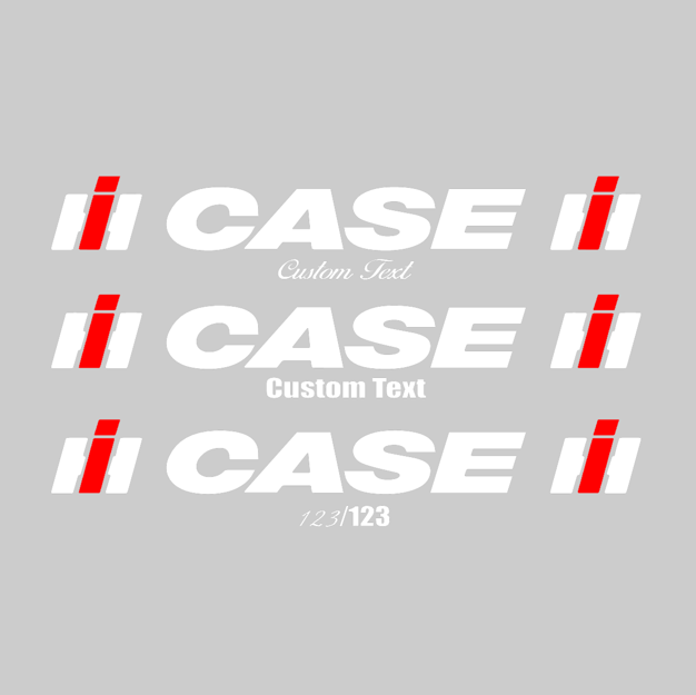 CASE sunstrip (custom text)