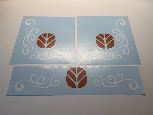 Fiat corner swirls + Free back window swirl