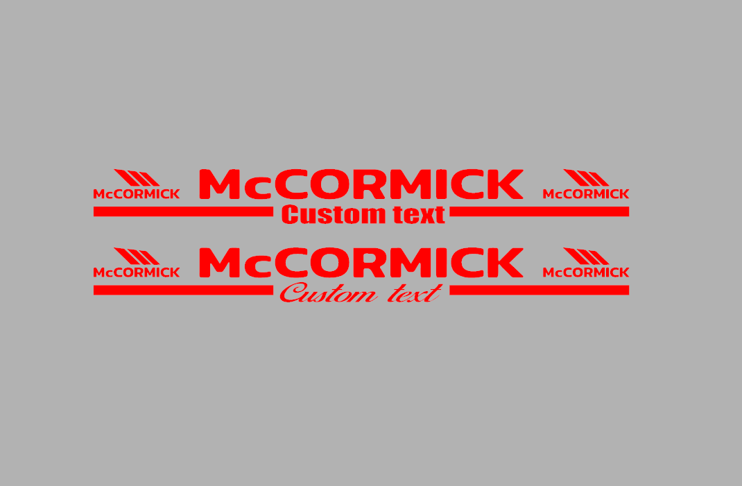 McCormick sunstrip (custom text)