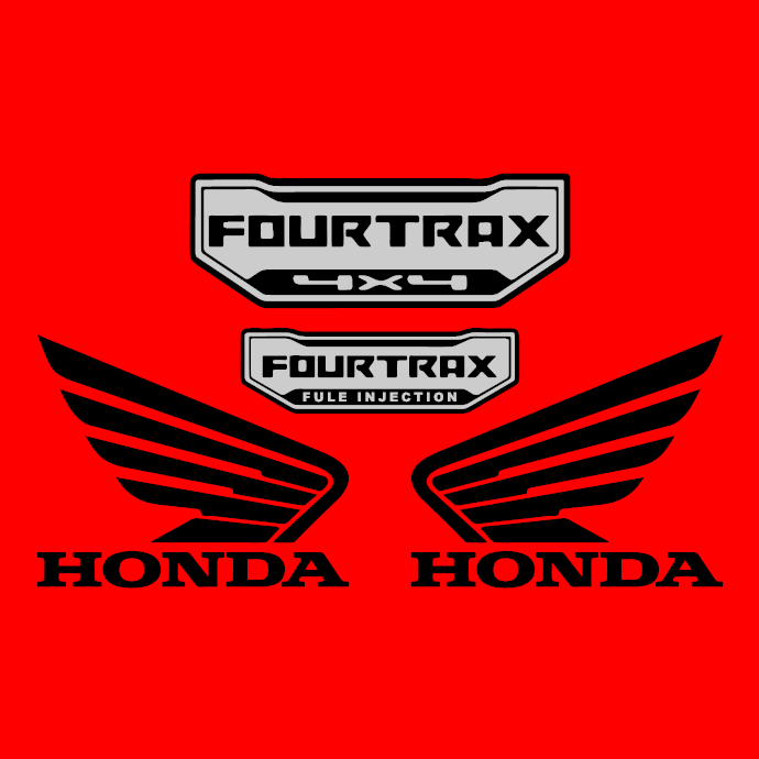 honda 420 new type full sticker bundle