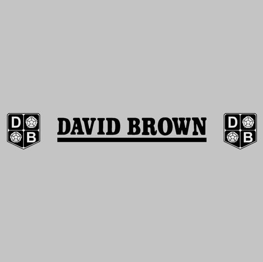 David Brown sunstrip sticker