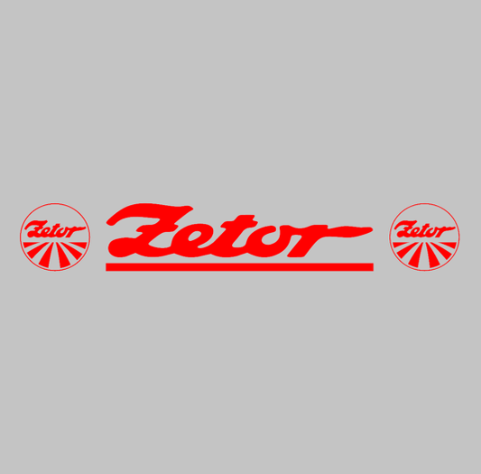 Zetor sunstrip cab sticker