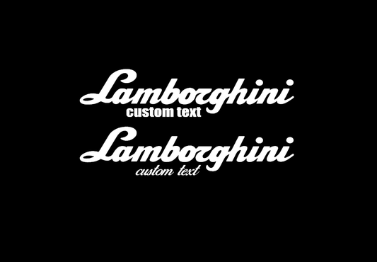 Lamborghini sunstrip (customtext)