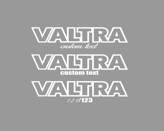 valtra sunstrip (custom text)