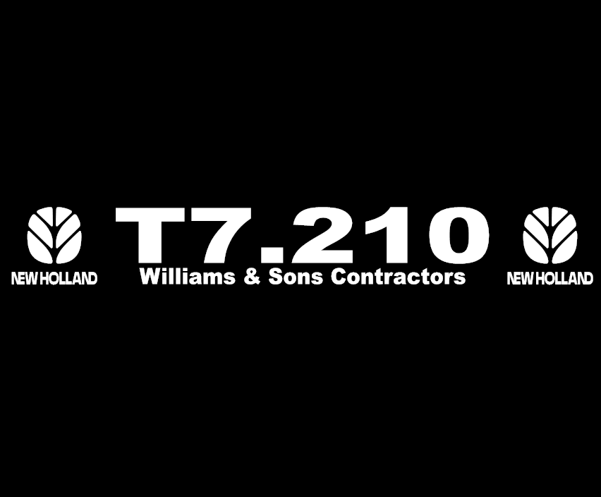new holland T7.210 sticker