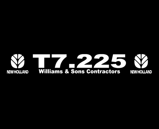 new holland T7.225 sticker