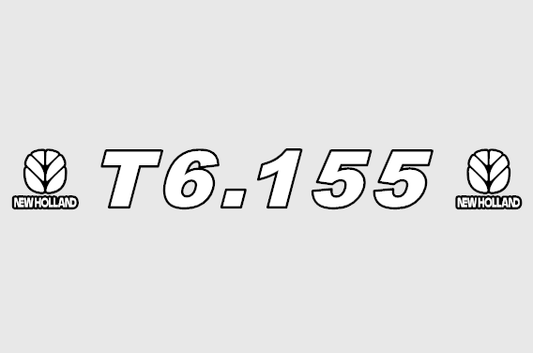 t6.155 new holland sticker