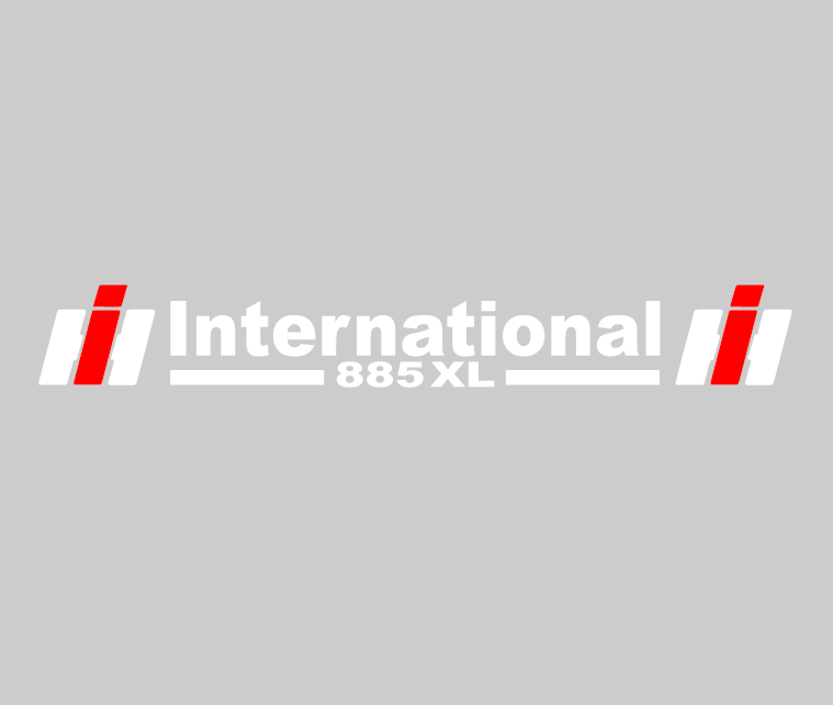 international 885XL stickers plus keyrings