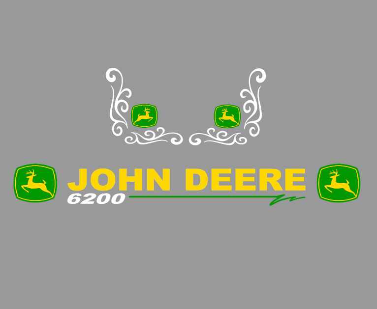 john deere 6200 sticker plus swirls