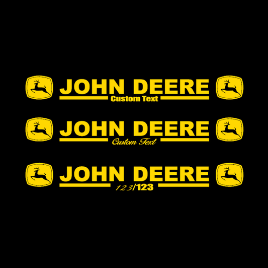 john deere sunstrip (custom text)